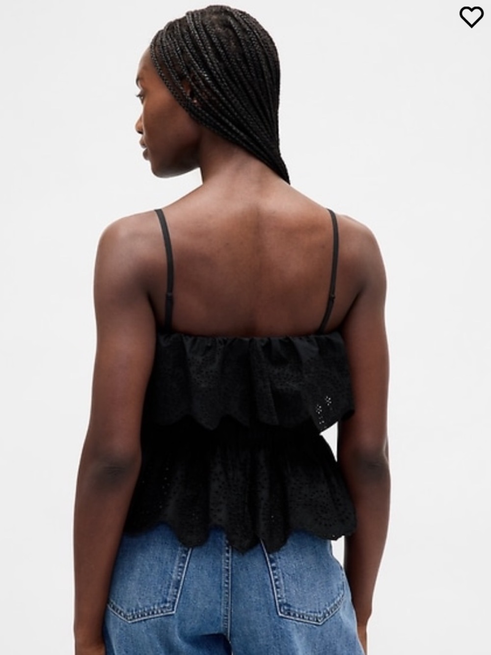 NWT Gap Poplin Eyelet Ruffle Top - Picture 5 of 5